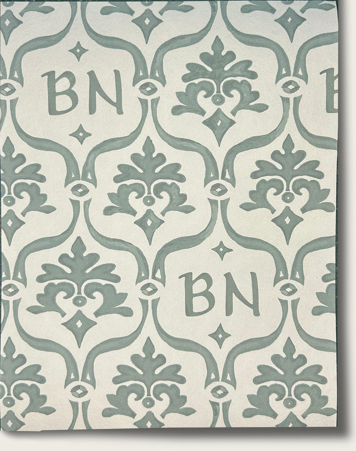 Crest Wallpaper by Aux Abris in Woodland Green