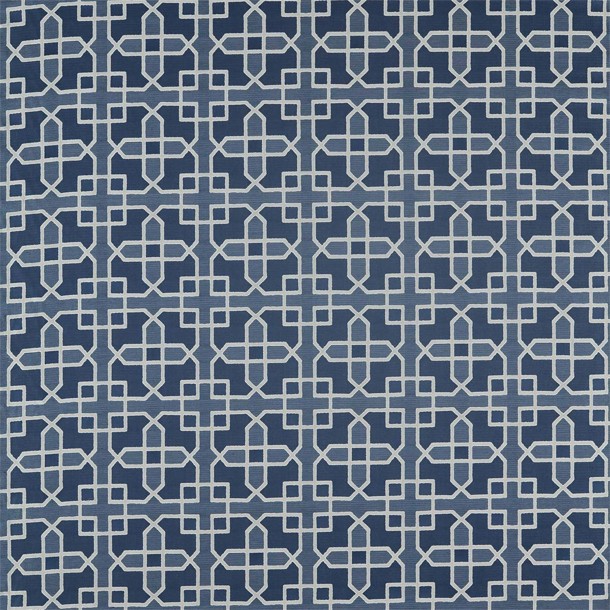 Hampton Weave Indigo fabric by Sanderson