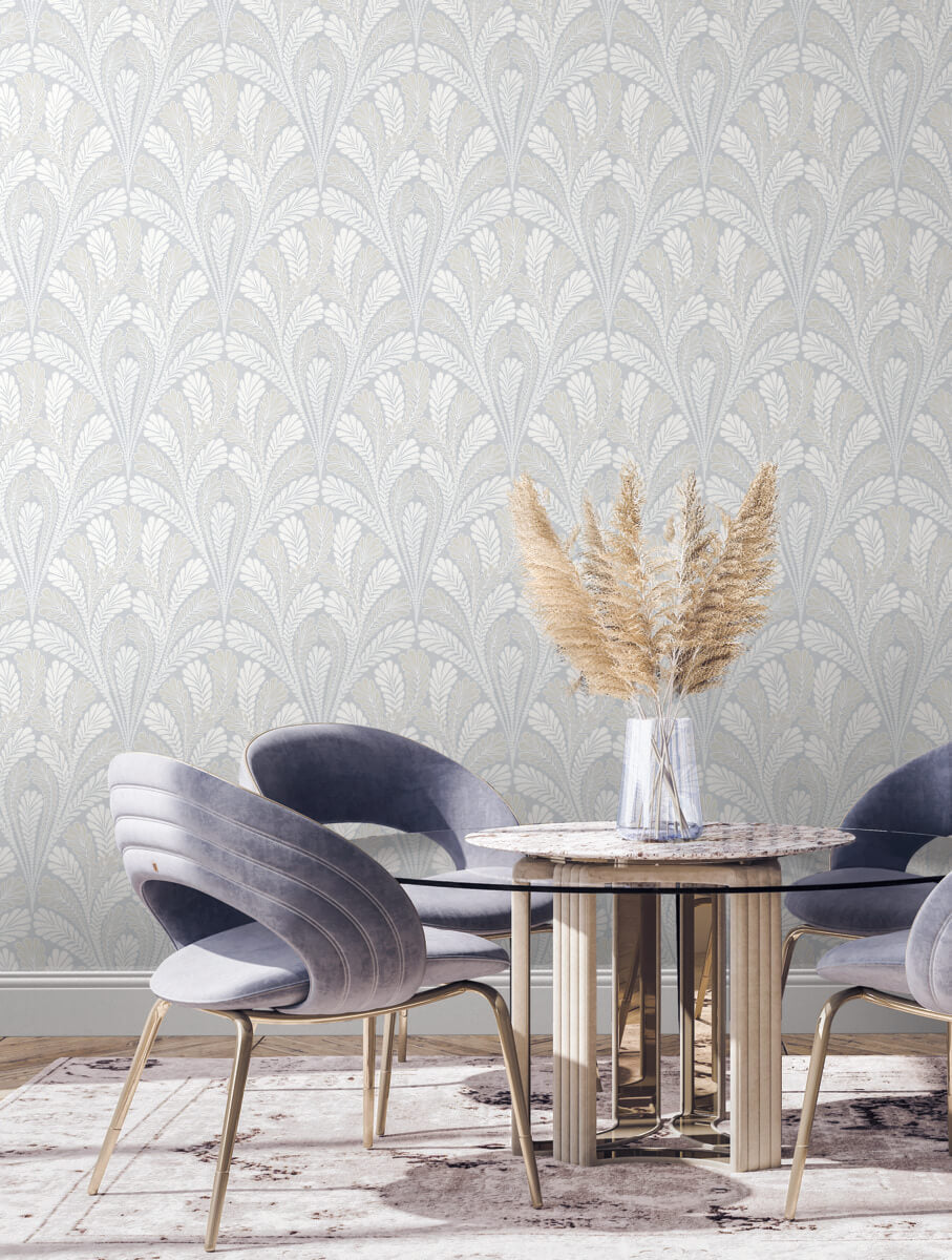Shell Damask Wallpaper