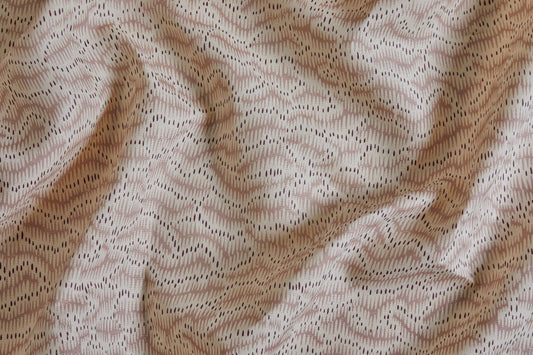 Daphne's Feathers Fabric by Flora Soames in Rose