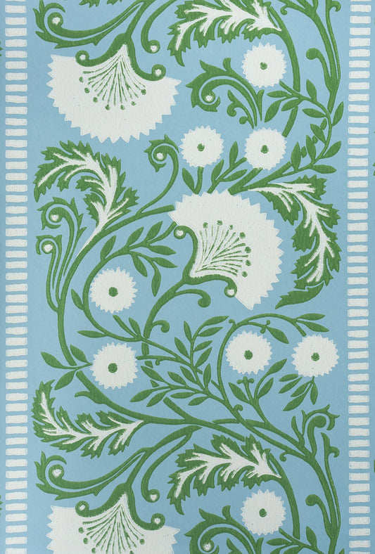 Eastern Garden Wallpaper by Studio Atkinson in Blue/Green