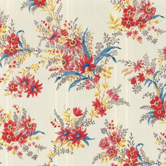Eté Moscovite Fabric by Décors Barbares in Rose