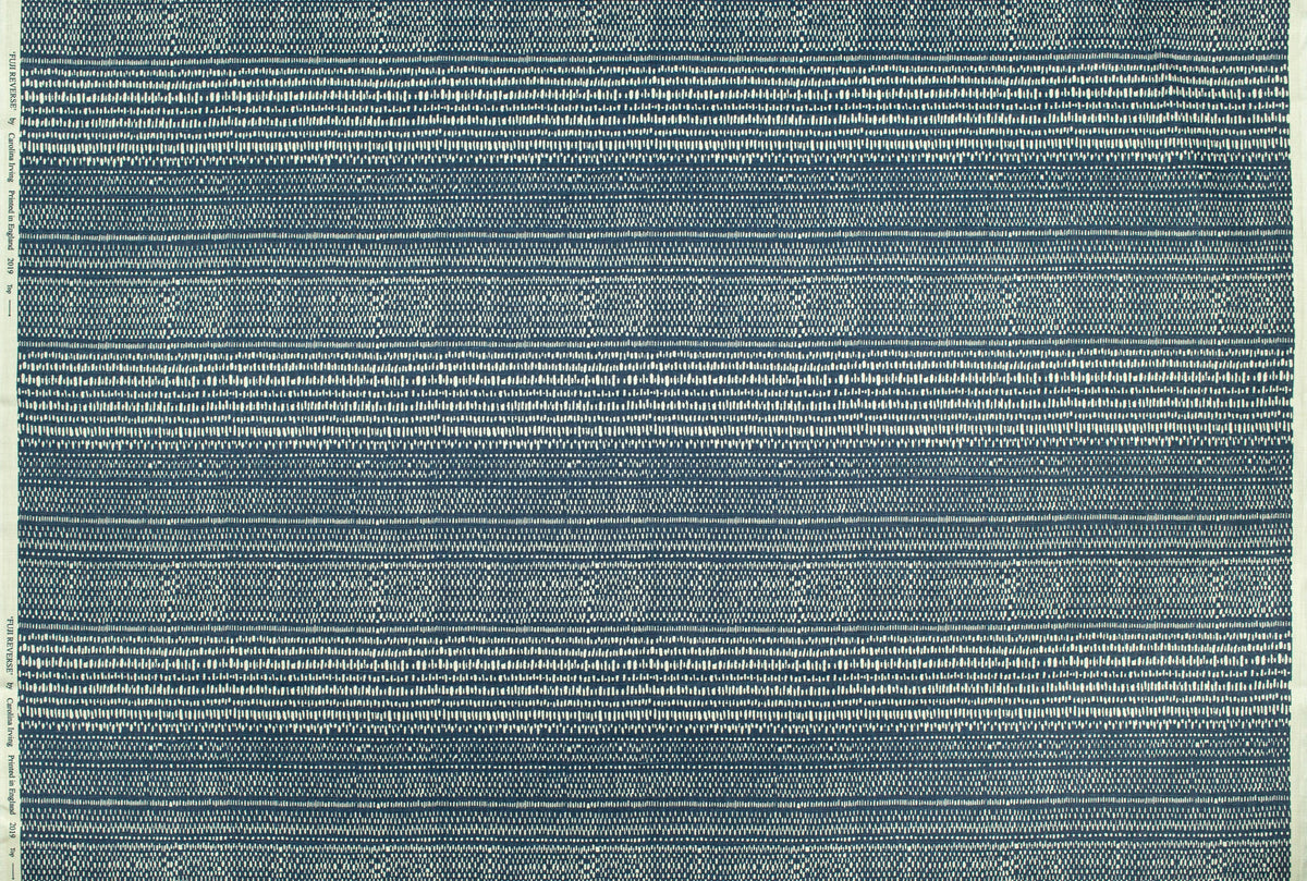Fuji Reverse Fabric by Carolina Irving in Ink