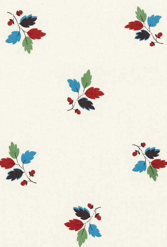 Feuilles Nina Fabric by Décors Barbares, pattern detail
