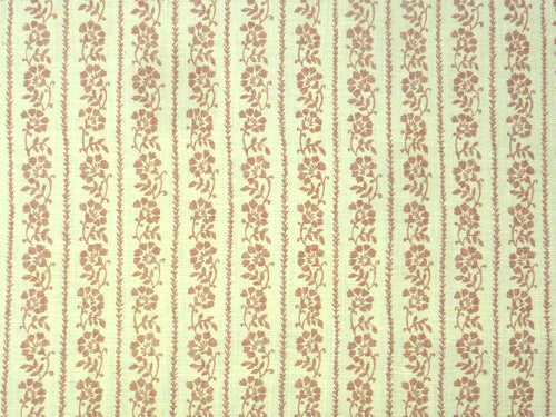 Floral Stripe Fabric by Titley & Marr in Pink