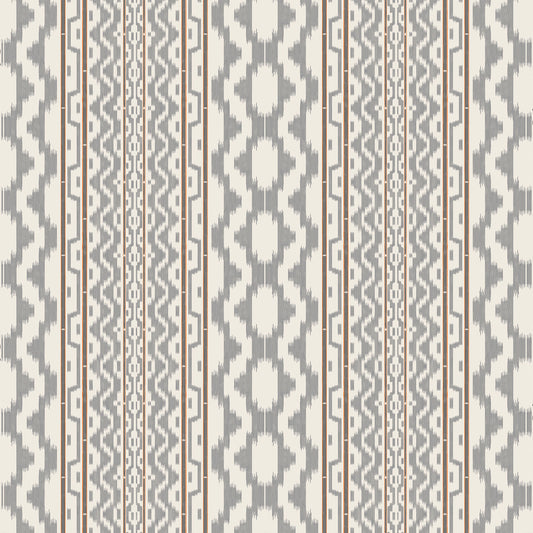Cala Murada Fabric by Gaston y Daniela in Gris Naranja