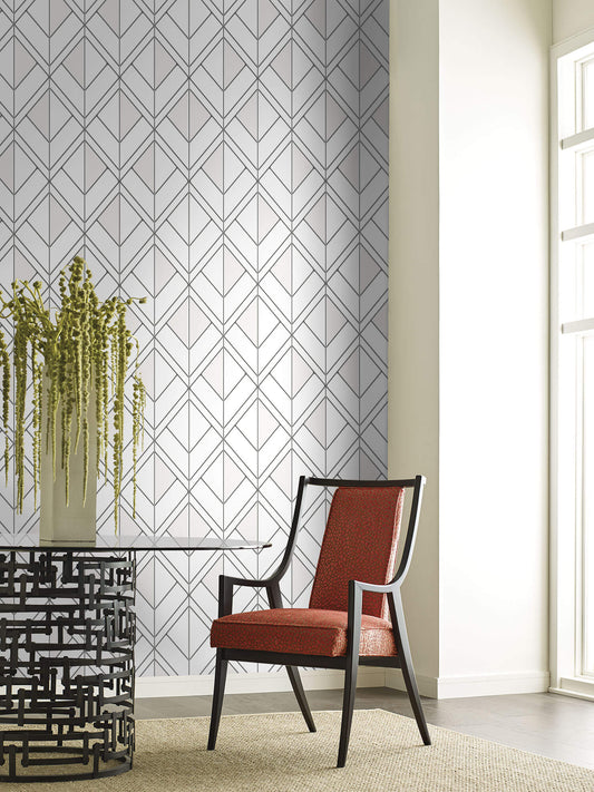 Diamond Shadow Geometric Wallpaper