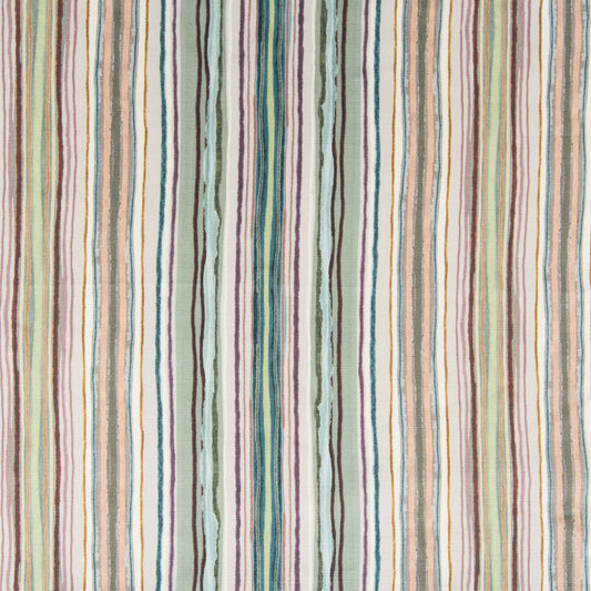 Garden Stripe Fabric by Titley & Marr in Summer