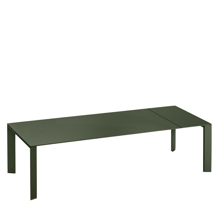 Grande Arche Extendable Dining Table Rectangle 220 by JANUS et Cie in Dark Green