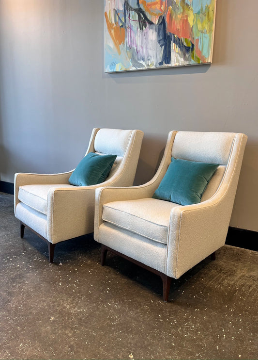 Pair of Mid Century Lounger Club Chairs