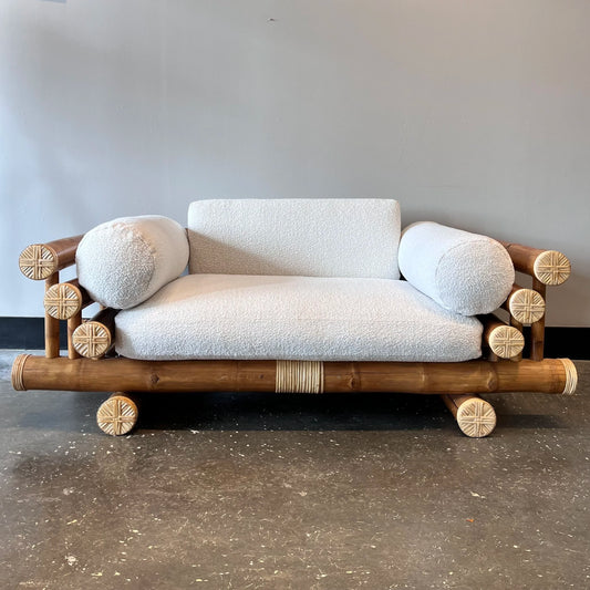 Bamboo Loveseat Sofa
