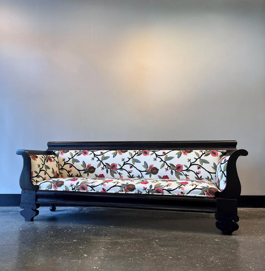 Embroidered Fig Antique Sofa