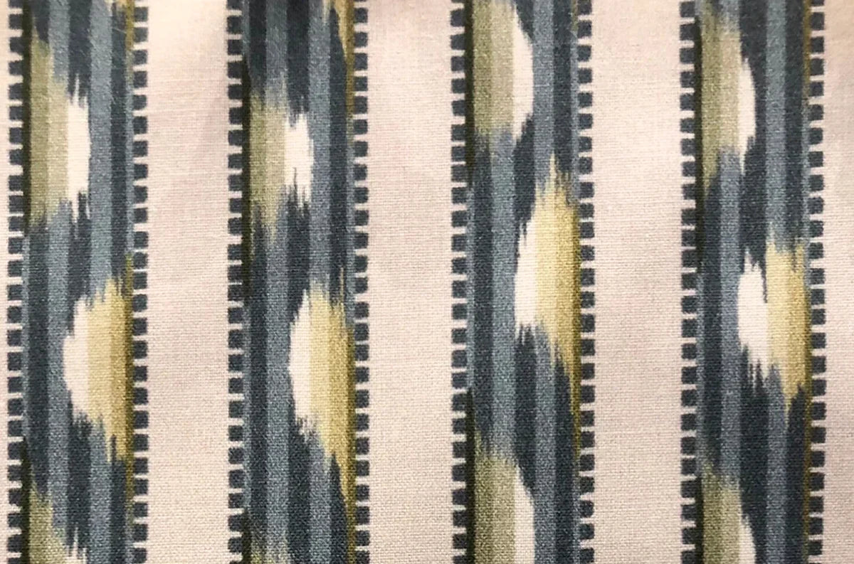 Maury Fabric by Fleurons d'Hélène in Dusty Blue