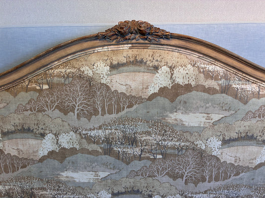 French Louis XV Provincial Upholstered Queen Bed