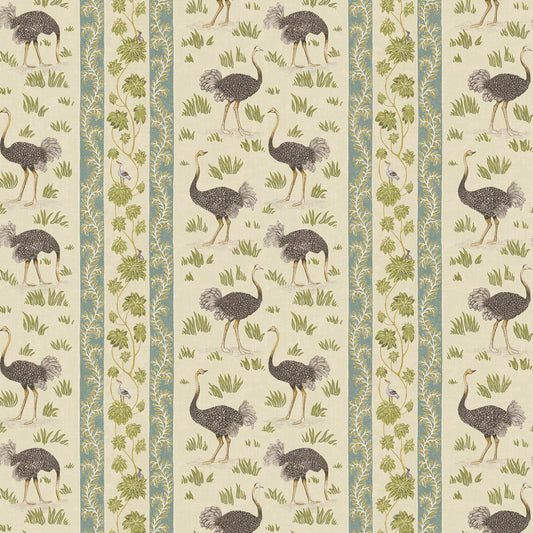Ostrich Stripe Wallpaper by Josephine Munsey in 41