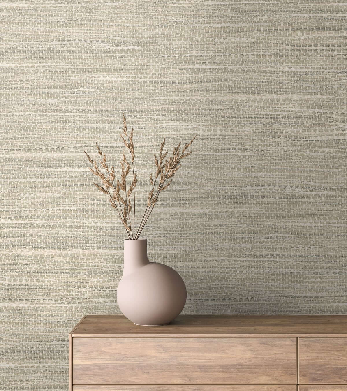 Seabrook Japandi Style Rina Wallpaper - Warm Stone