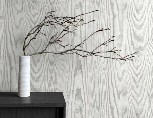 Seabrook Japandi Style Nina Wallpaper - Fog