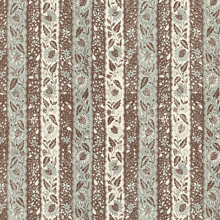 Melaya Fabric by Jasper in Blue/brown