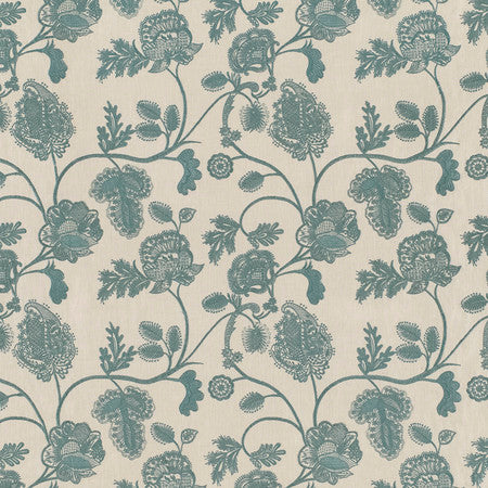 Chennai Fabric by Jasper in Turquoise
