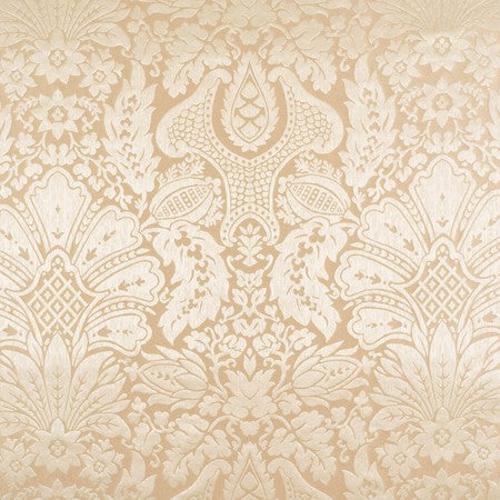 Deia Damask Fabric by Jasper in Parchment