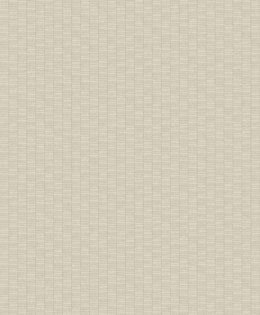 Seabrook Mondrian Deco Spliced Stripe Wallpaper - Dove White