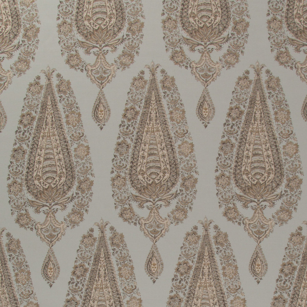Komal Paisley Fabric by Brunschwig & Fils in Spa/Beige