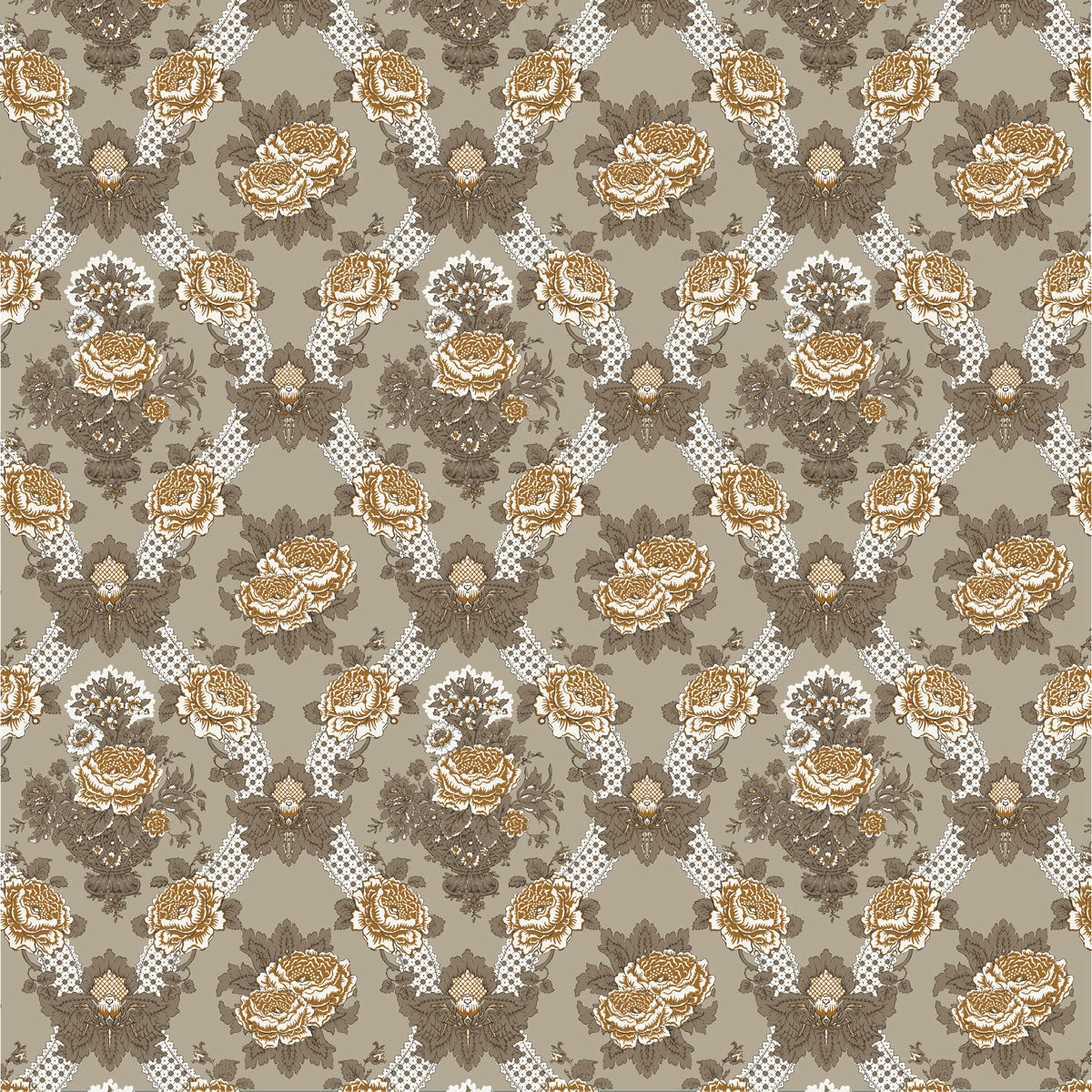Aranchina Fabric by Gaston y Daniela in Topo/Ocre