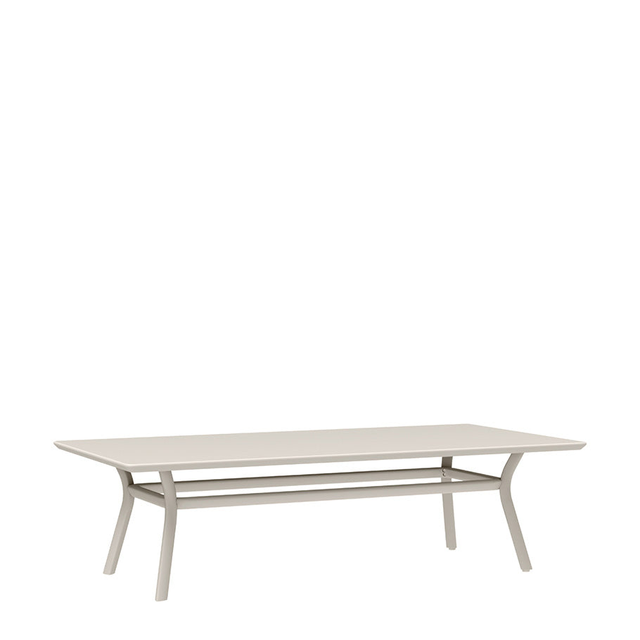 Louise Cocktail Table Rectangle 150 by JANUS et Cie in Alabaster