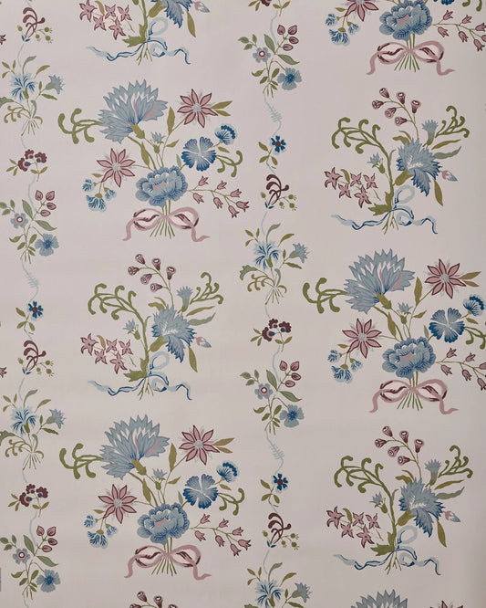 Lucy’s Garden Wallpaper by Alice Sergeant in Bluebonnet
