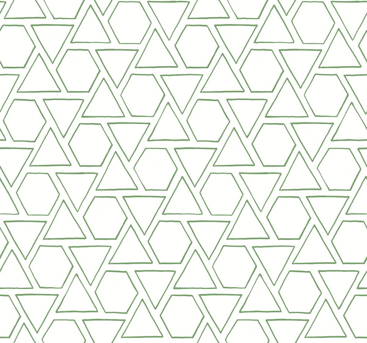 Seabrook Beach House Sun Shapes Wallpaper - Green