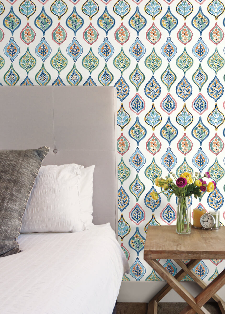 Marketplace Motif Wallpaper