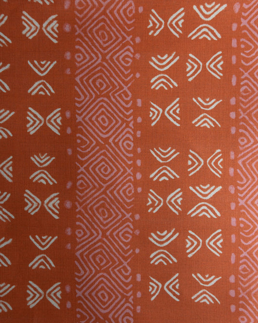 Mali Fabric by Titley & Marr in Paprika & Rose