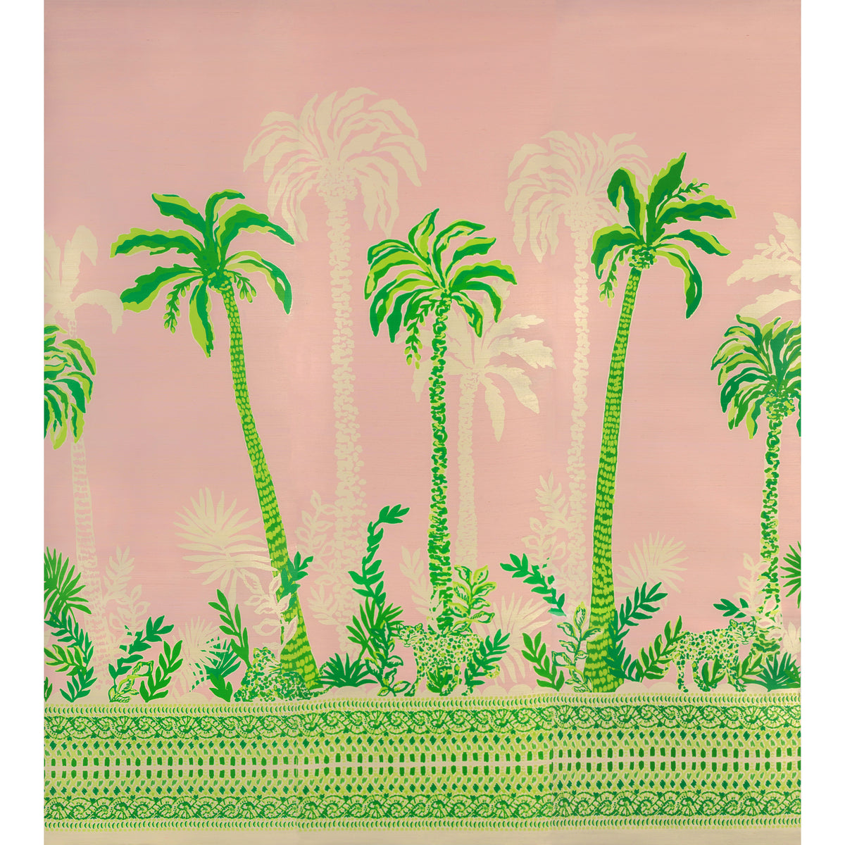 Palms Way Mural Gc - Pink