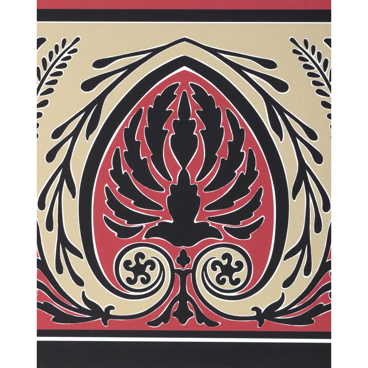 Frise Palmette - Red