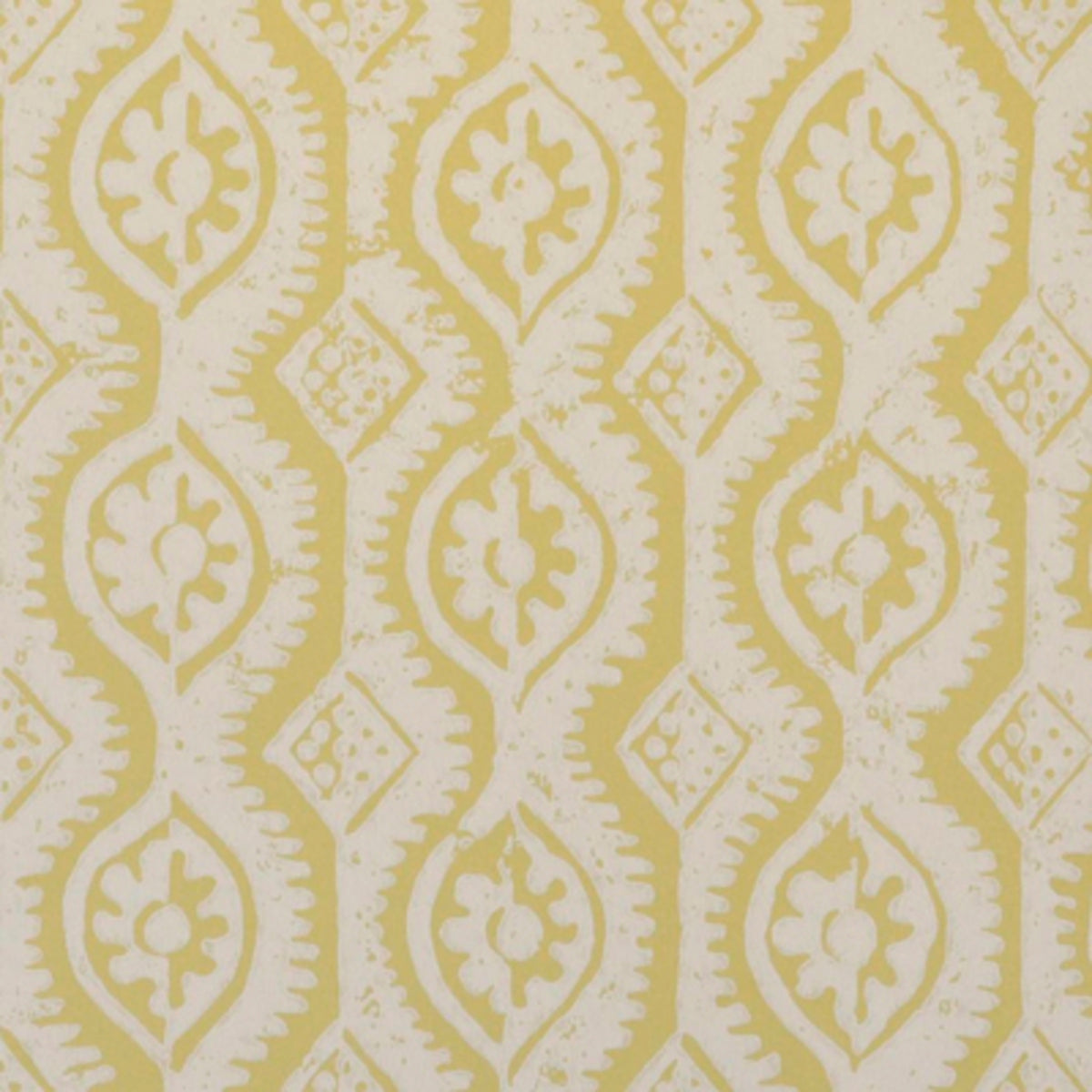 Small Damask Wallpaper by Blithfield in Yellow