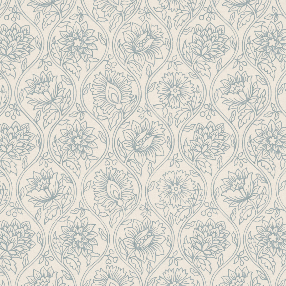 Lotus Fabric by Pure Edit in Sky