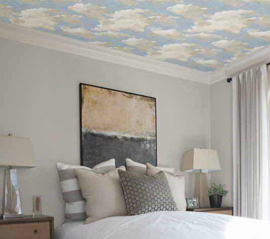 Clouds on Canvas Peel & Stick Wallpaper