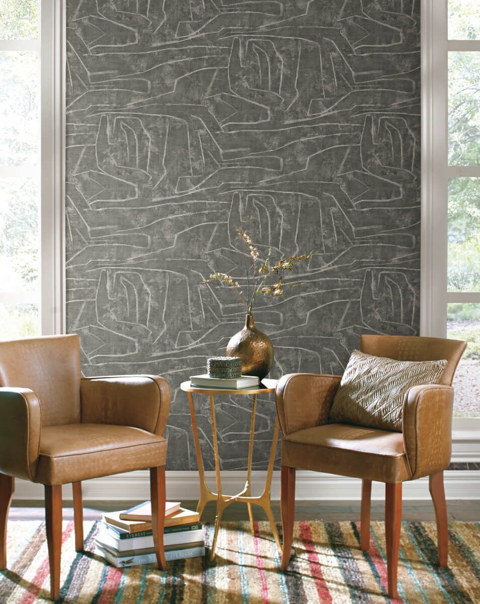 Urban Chalk Graffiti Peel & Stick Wallpaper