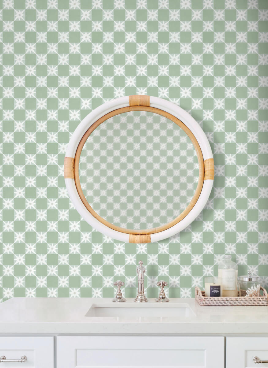 Mirth Studios Stardust Checkerboard Peel & Stick Wallpaper