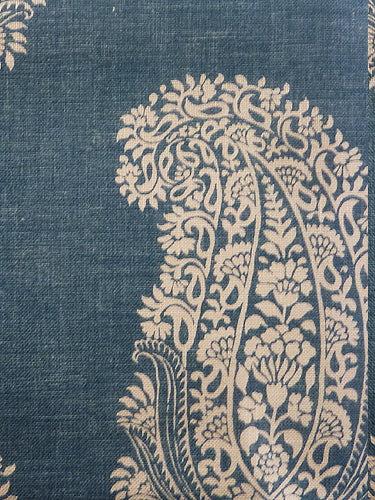 Paisley Ground Fabric by Titley & Marr in Denim