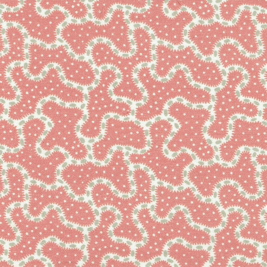 Parnham Fabric by Titley & Marr in Coral