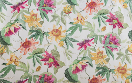Passion Flower Fabric by Titley & Marr in Spring
