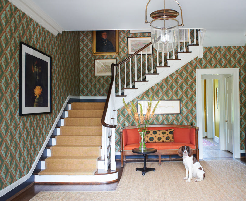 Philadelphia Harlequin Wallpaper by Adelphi Paper Hangings, room setting
