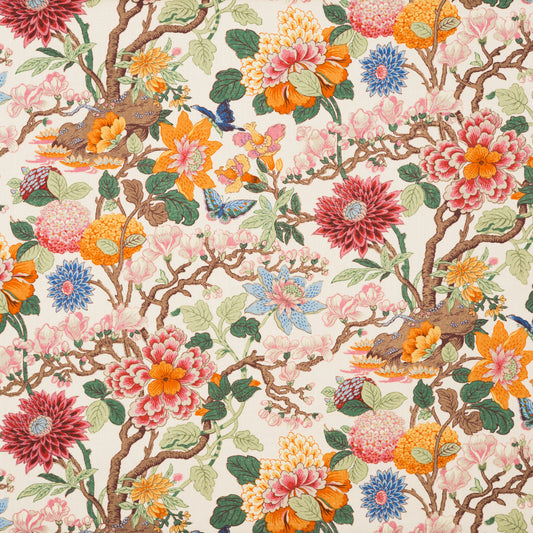 Magnolia Fabric by G P & J Baker in Cream/Blue