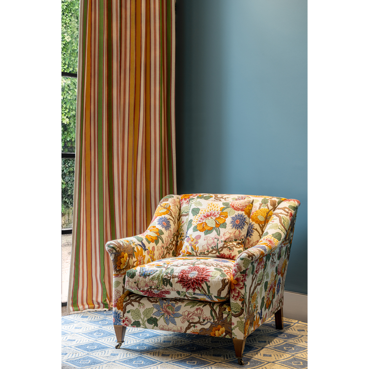 Magnolia - Cream/Blue