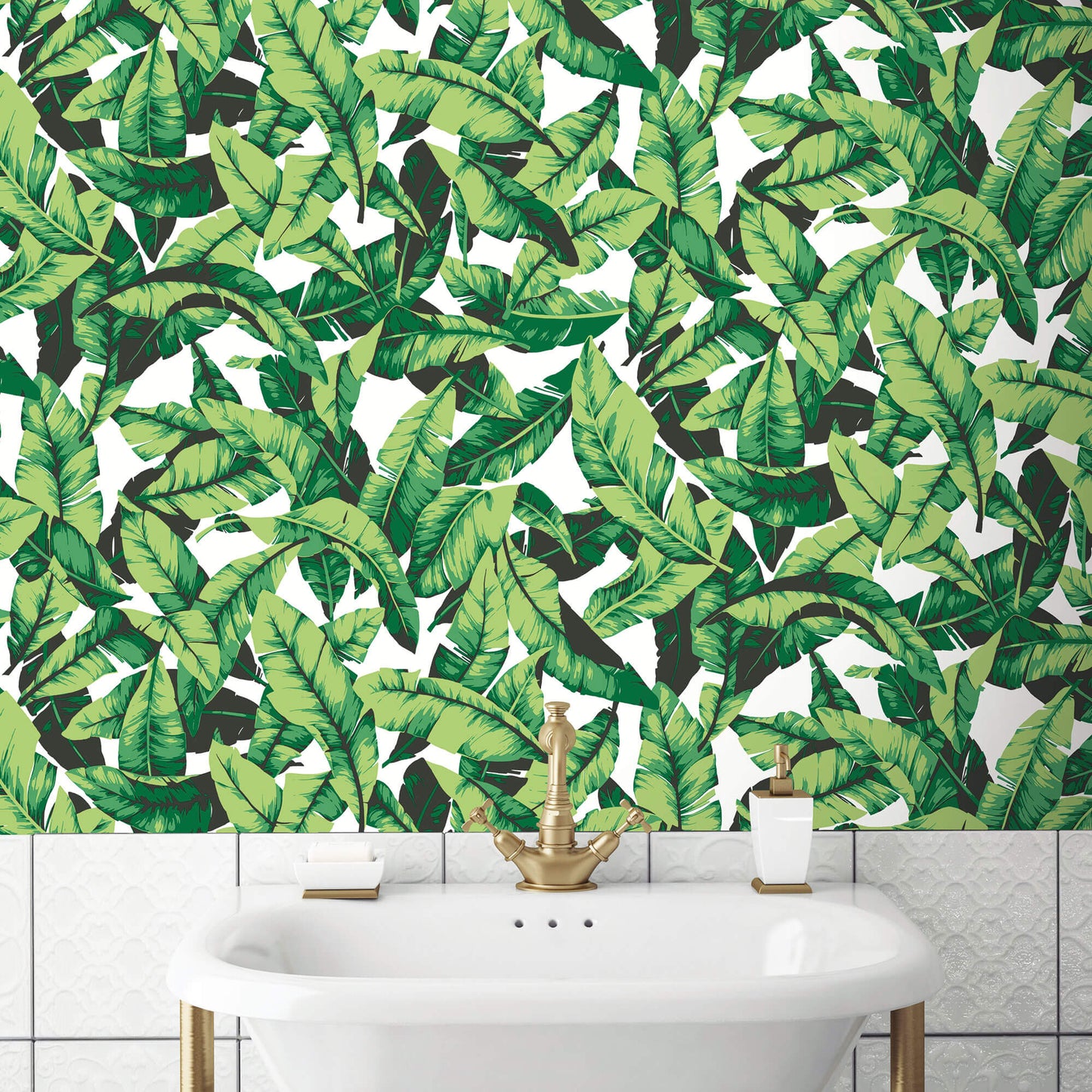 Palm Leaves Peel & Stick Wallpaper