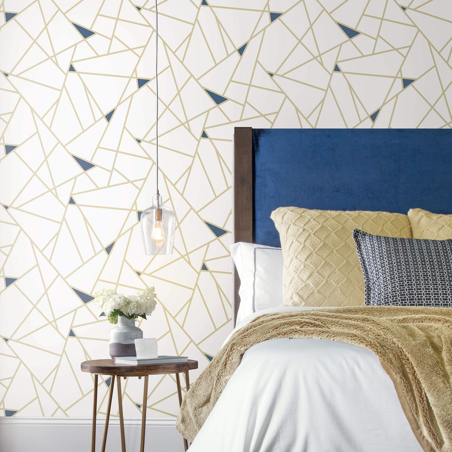 Fracture Geometric Peel & Stick Wallpaper