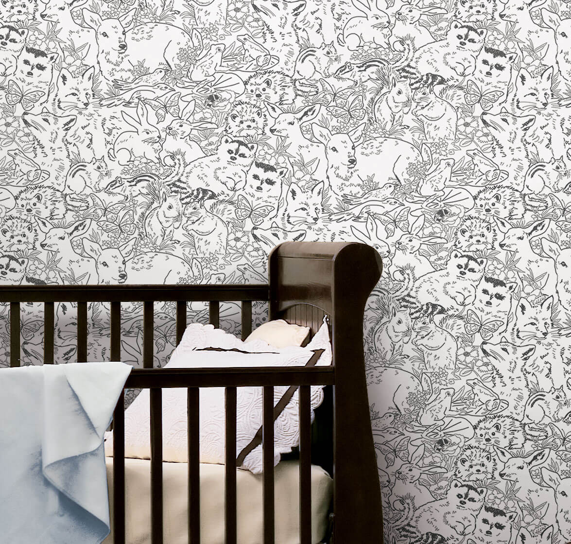 Woodland Animals Peel & Stick Wallpaper