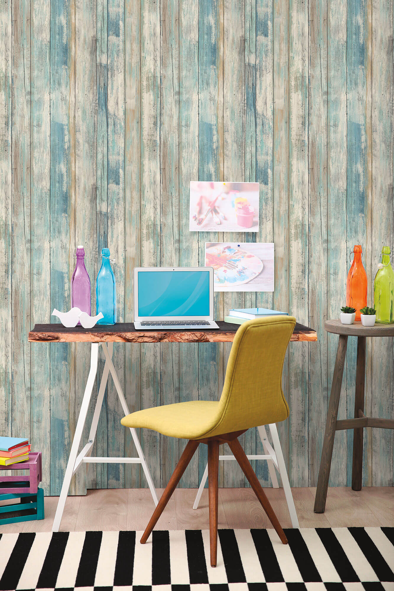 Distressed Wood Peel & Stick Wallpaper