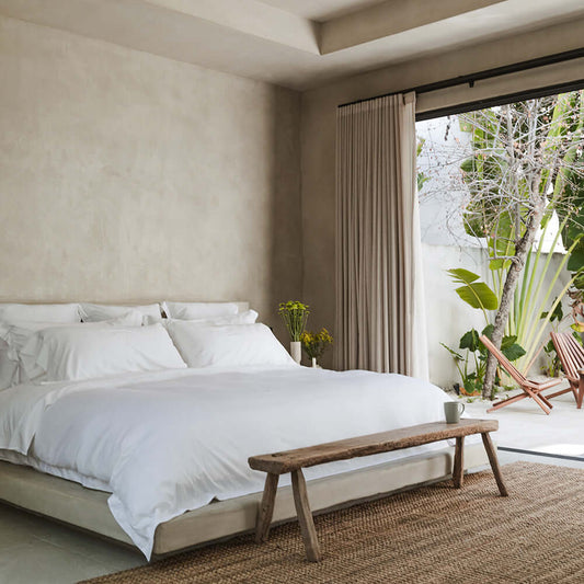 Classic Fitted Sheet - In White - Queen